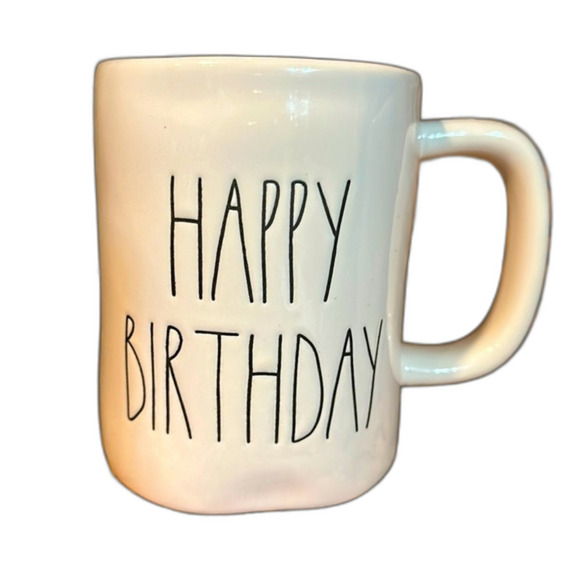 Rae Dunn Ceramic Happy Birthday Mug - Picture 1 of 5